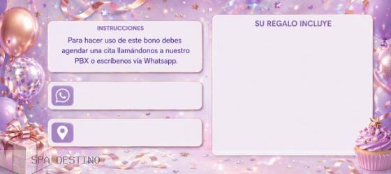 Feliz cumpleaños morado - reverso