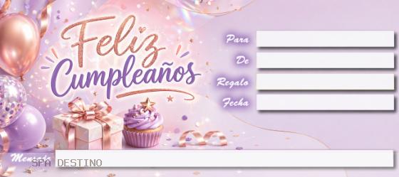 Feliz cumpleaños morado - frente
